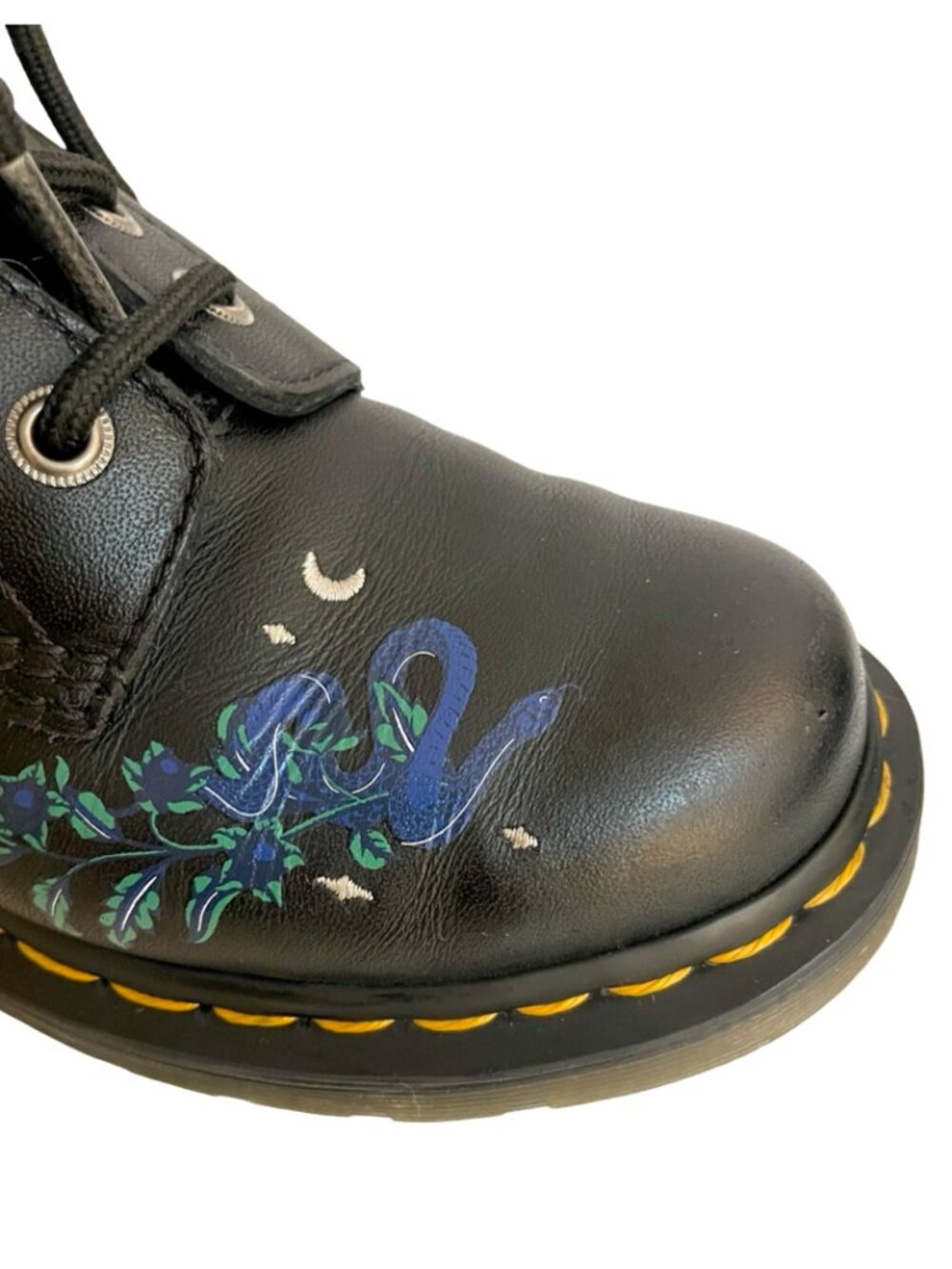 Dr. Martens 1460 Pascal Celestial Snake Floral Leather Boots US 6 EU 37 - Picture 14 of 17